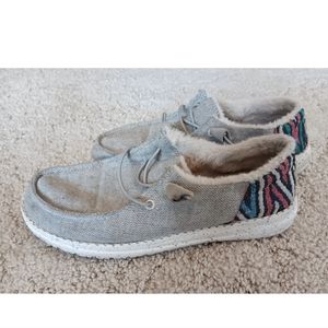 Hey Dude Wendy Funk Wool Grey Size 7